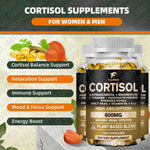 Load image into Gallery viewer, Cortisol Supplement, Hormone Balance, Magnesium, Ashwagandha, Rhodiola, L-Theanine, Vitamin B6 &amp; B12, Mood, Focus, Sleep Support

