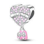 Load image into Gallery viewer, Original 925 Sterling Silver Charms Heart Bead Love Mom Pendant Fit Original Bracelet For Women DIY Jewelry Mother's Day Gift
