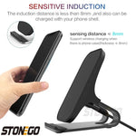 Load image into Gallery viewer, Wireless Charger Mount 10W 7.5W 5W Qi Fast Charging Pad 2 Coils Case Friendly Anti Slip Rubber Type C Input
