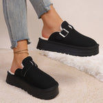 Load image into Gallery viewer, Women Slippers 2025 New Comfortable Indoor Slides Women Retro Warm Plush Lined Shoes Noise-reducing Family Slippers Easy To Wear
