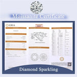 Load image into Gallery viewer, Luxury 18K White Gold Wedding Ring for Women - Inlaid with 5 Sparkling 1 - Carat VVS1 D - Color Moissanite Diamonds
