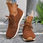 Load image into Gallery viewer, 2025 New Sneakers for Women Fashion Breathable Comfortable Soft Sneakers Women Mesh Fabric Lace Up Woman Shoes Female Footwear
