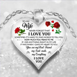 Load image into Gallery viewer, Romantic To My Mom Heart Necklace Epoxy Inspirational Necklaces For Mother Jewelry Birthday Gifts
