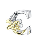 Load image into Gallery viewer, 925 Sterling Silver  A-Z 26 English Letters Retro Fashion Pendant Fit Original Bracelet Charm Beads Necklace Diy Female Jewelry

