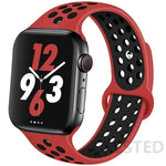 Load image into Gallery viewer, Silicone Strap For Apple Watch Band 45mm 44mm 40mm 49mm 41mm 38mm 42mm Sport bracelet iWatch Ultra 2 Series 9 8 7 6 se for nike
