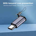Load image into Gallery viewer, Elough USB C To Lightning adapter for iPhone 15 Fast charging Data Transfer type c to usb Adapter for IOS to Micro usb Android
