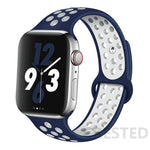 Load image into Gallery viewer, Silicone Strap For Apple Watch Band 45mm 44mm 40mm 49mm 41mm 38mm 42mm Sport bracelet iWatch Ultra 2 Series 9 8 7 6 se for nike
