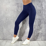 Load image into Gallery viewer, Yoga Fitness Women Leggings High Waist Tights with Pocket Gym Workout Running Stretchy Sexy Butt Liftting Casual Skinny Pants
