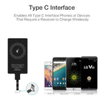 Load image into Gallery viewer, Wireless Charging Receiver Wireless Charging Adapter  Type C MicroUSB Lightning Support for Android Phone Wireless Charge
