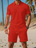 Load image into Gallery viewer, 2026 Men's Short-Sleeved T-Shirt and Sports Shorts Set Casual Sportswear Fashionable Summer
