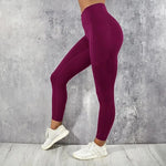 Load image into Gallery viewer, Yoga Fitness Women Leggings High Waist Tights with Pocket Gym Workout Running Stretchy Sexy Butt Liftting Casual Skinny Pants
