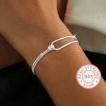 Load image into Gallery viewer, New S925 Silver Minimalist Geometric Collage Bracelet Women's Jewelry Exquisite and Elegant for Birthday and Christmas Gifts
