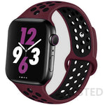 Load image into Gallery viewer, Silicone Strap For Apple Watch Band 45mm 44mm 40mm 49mm 41mm 38mm 42mm Sport bracelet iWatch Ultra 2 Series 9 8 7 6 se for nike
