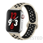 Load image into Gallery viewer, Silicone Strap For Apple Watch Band 45mm 44mm 40mm 49mm 41mm 38mm 42mm Sport bracelet iWatch Ultra 2 Series 9 8 7 6 se for nike
