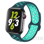 Load image into Gallery viewer, Silicone Strap For Apple Watch Band 45mm 44mm 40mm 49mm 41mm 38mm 42mm Sport bracelet iWatch Ultra 2 Series 9 8 7 6 se for nike
