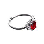 Load image into Gallery viewer, New S925 Sterling Silver Ring Ruby Classic Ring Adjustable as Engagement Jewelry Gift for Women
