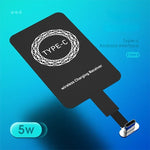 Load image into Gallery viewer, Wireless Charging Receiver Wireless Charging Adapter  Type C MicroUSB Lightning Support for Android Phone Wireless Charge
