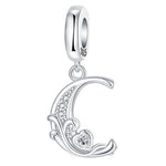 Load image into Gallery viewer, 925 Sterling Silver  A-Z 26 English Letters Retro Fashion Pendant Fit Original Bracelet Charm Beads Necklace Diy Female Jewelry

