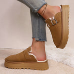 Load image into Gallery viewer, Women Slippers 2025 New Comfortable Indoor Slides Women Retro Warm Plush Lined Shoes Noise-reducing Family Slippers Easy To Wear
