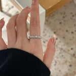 Load image into Gallery viewer, New in Donut Dazzling inlay Full Diamond rings for women Classic Light Luxury Exquisite Ring Adjustable Party Jewelry Gifts
