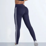 Load image into Gallery viewer, Yoga Leggings Women Striped Slim Sports Pants High Waist Hip Liftting Casul Tights Workout Running Stretchy  Gym Leggings
