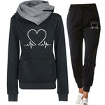 Load image into Gallery viewer, Woman Tracksuit Two Piece Set Winter Warm Hoodies+Pants Pullovers Sweatshirts Female Jogging Woman Clothing Sports Suit Outfits
