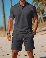 Load image into Gallery viewer, 2026 Men's Short-Sleeved T-Shirt and Sports Shorts Set Casual Sportswear Fashionable Summer
