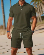 Load image into Gallery viewer, 2026 Men's Short-Sleeved T-Shirt and Sports Shorts Set Casual Sportswear Fashionable Summer
