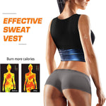 Load image into Gallery viewer, Sweat Vest Sauna Sweat Suit for Women Sauna Shirt Shapewear Blue
