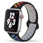Load image into Gallery viewer, Silicone Strap For Apple Watch Band 45mm 44mm 40mm 49mm 41mm 38mm 42mm Sport bracelet iWatch Ultra 2 Series 9 8 7 6 se for nike
