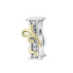 Load image into Gallery viewer, 925 Sterling Silver  A-Z 26 English Letters Retro Fashion Pendant Fit Original Bracelet Charm Beads Necklace Diy Female Jewelry
