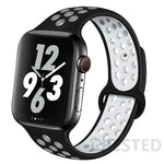Load image into Gallery viewer, Silicone Strap For Apple Watch Band 45mm 44mm 40mm 49mm 41mm 38mm 42mm Sport bracelet iWatch Ultra 2 Series 9 8 7 6 se for nike

