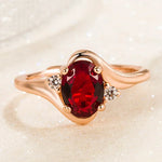 Load image into Gallery viewer, New S925 Sterling Silver Ring Ruby Classic Ring Adjustable as Engagement Jewelry Gift for Women
