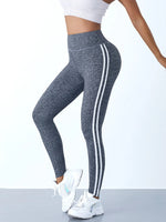 Load image into Gallery viewer, Yoga Leggings Women Striped Slim Sports Pants High Waist Hip Liftting Casul Tights Workout Running Stretchy  Gym Leggings
