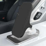 Load image into Gallery viewer, Wireless Charger Mount 10W 7.5W 5W Qi Fast Charging Pad 2 Coils Case Friendly Anti Slip Rubber Type C Input
