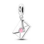 Load image into Gallery viewer, Original 925 Sterling Silver Charms Heart Bead Love Mom Pendant Fit Original Bracelet For Women DIY Jewelry Mother's Day Gift
