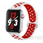Load image into Gallery viewer, Silicone Strap For Apple Watch Band 45mm 44mm 40mm 49mm 41mm 38mm 42mm Sport bracelet iWatch Ultra 2 Series 9 8 7 6 se for nike
