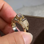 Load image into Gallery viewer, 14K Gold 3 Carats Diamond Ring for Men Rock 14k Gold Jewelry Anillo Esmaltado Silver 925 Jewelry Bague Diamant Bizuteria Rings

