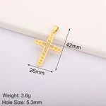Load image into Gallery viewer, Luxury Gold Color Cross Charms for Jewelry Making Handmade Crosses Pendant Necklace Keychain Diy Jewelry Findings for Women
