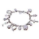 Load image into Gallery viewer, Bracelet European and American Silver Fashion Thirteen Pendant Bracelet Women's Multi-Element Jewelry Simple Style Bracelet Whol
