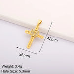 Load image into Gallery viewer, Luxury Gold Color Cross Charms for Jewelry Making Handmade Crosses Pendant Necklace Keychain Diy Jewelry Findings for Women
