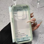 Load image into Gallery viewer, Luxury Candy Color Frame Clear Back Phone Case For iPhone 17 16 15 14 13 12 Pro Max 11 16PLUS 17 Acrylic Shockproof Bumper Cover
