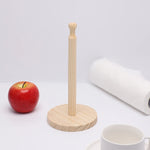 Load image into Gallery viewer, 1pc Wooden Standing Paper Towel Holder - Kitchen &amp; Restaurant Roll Dispenser
