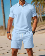 Load image into Gallery viewer, 2026 Men's Short-Sleeved T-Shirt and Sports Shorts Set Casual Sportswear Fashionable Summer
