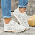 Load image into Gallery viewer, 2025 New Sneakers for Women Fashion Breathable Comfortable Soft Sneakers Women Mesh Fabric Lace Up Woman Shoes Female Footwear
