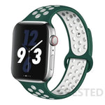 Load image into Gallery viewer, Silicone Strap For Apple Watch Band 45mm 44mm 40mm 49mm 41mm 38mm 42mm Sport bracelet iWatch Ultra 2 Series 9 8 7 6 se for nike
