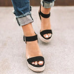 Load image into Gallery viewer, High Heels Women Leisure Wedge heel sandals 2024 New Summer Sandals Party Platform Wedges Heeled Fish mouth sandalias

