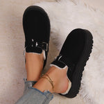 Load image into Gallery viewer, Women Slippers 2025 New Comfortable Indoor Slides Women Retro Warm Plush Lined Shoes Noise-reducing Family Slippers Easy To Wear
