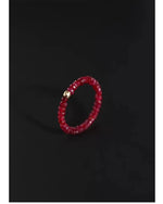 Load image into Gallery viewer, Natural ruby adjustable  Fine Jewelry New Real 18K Gold  for Women Au750  Design Simple Fashion Fine Jewelry Gift    J1009
