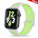 Load image into Gallery viewer, Silicone Strap For Apple Watch Band 45mm 44mm 40mm 49mm 41mm 38mm 42mm Sport bracelet iWatch Ultra 2 Series 9 8 7 6 se for nike
